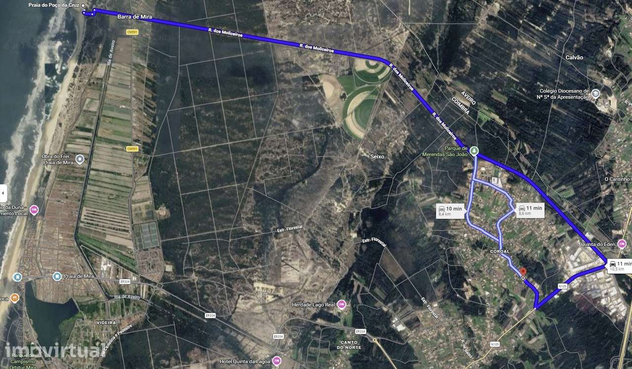 Terreno Para Construção  Venda em Seixo,Mira - Grande imagem: 3/4