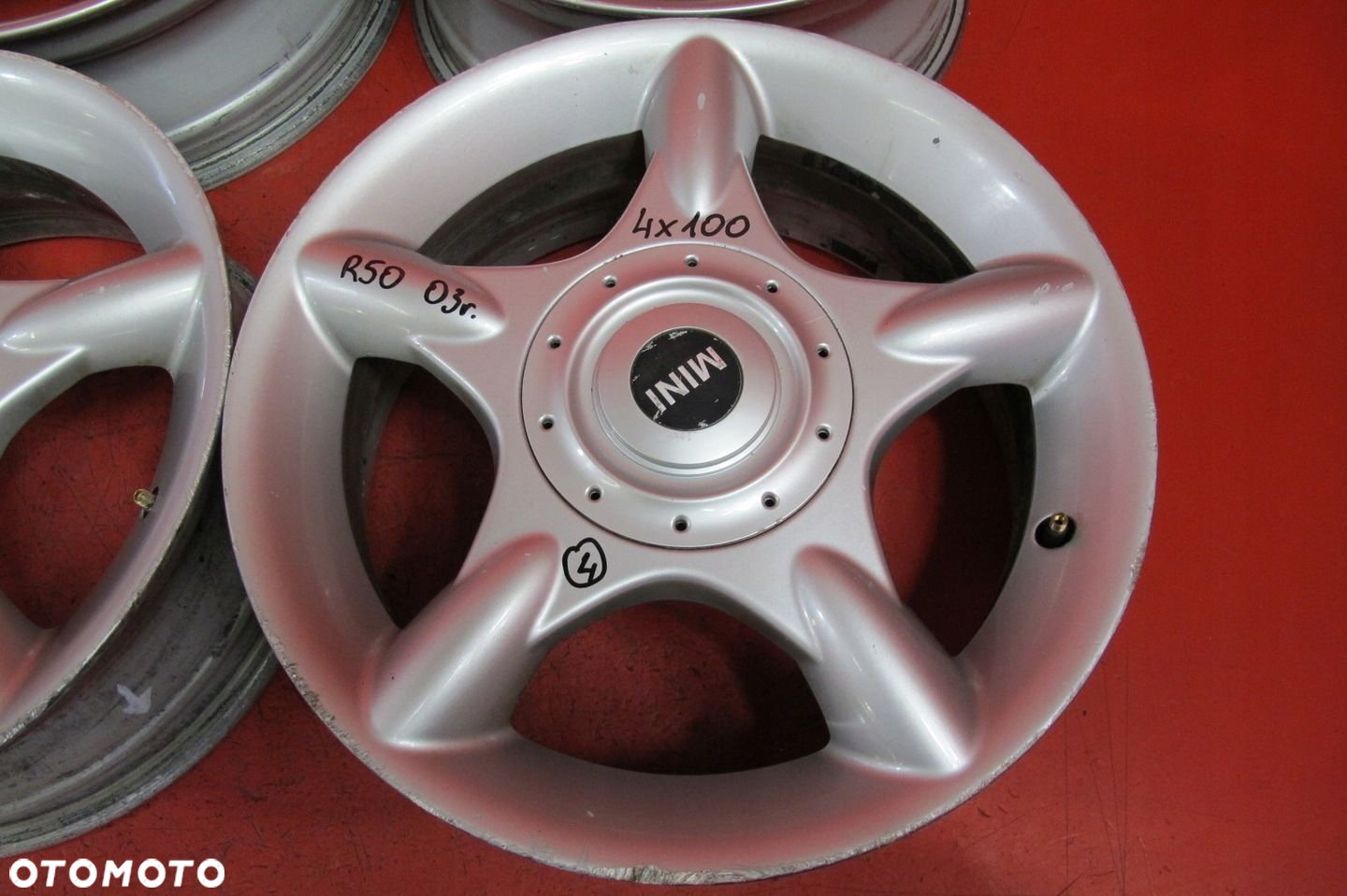 MINI ONE COOPER R50 FELGI ALUMINIOWE 16 6.5J ET48 4x100 1512348 KOMPLET - 9