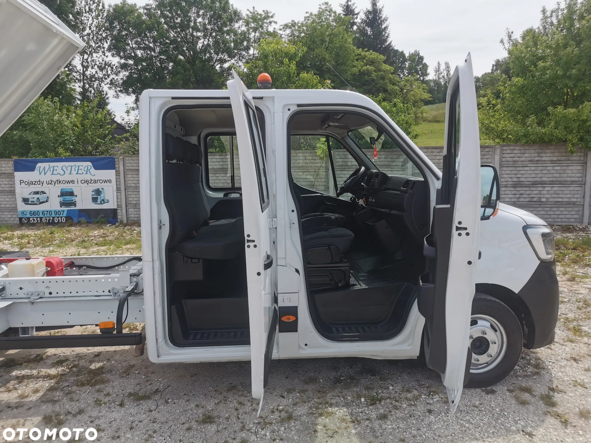 Renault Master 2.3dCi-130KM Brygadówka wywrotka 48.800km przebieg kiper doka Dubel klimatyzacja - 10