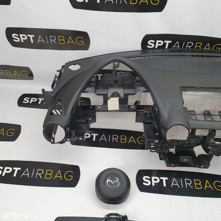 MAZDA 2 LIFT DESKA ROZDZIELCZA KONSOLA KOKPIT PULPIT PODUSZKI AIRBAG AIR BAG PASY KIT SET - 2