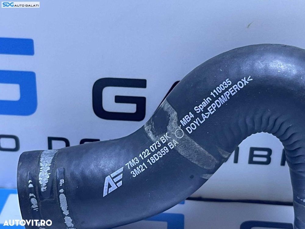 Furtun Conducta Pompa Secundara Auxiliara Recirculare Apa Ford Galaxy 2.0 TDI BRT BVH 2000 - 2006 Cod 7M3122073BK 3M21-18D359-BA - 2