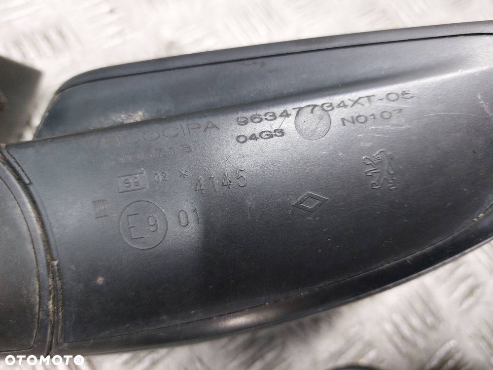LUSTERKO LEWE + PRAWE ELEKTRYCZNE PEUGEOT 307 5 PIN EXLD EU 96347734XT - 9