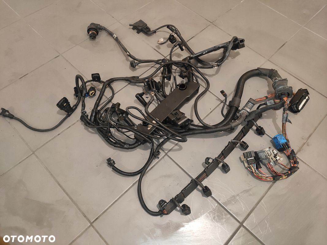 BMW X5 E70 3.0D M57 OKABLOWANIE INSTALACJA WIĄZKA SILNIKA WTYCZKI KPL ORYG - 2