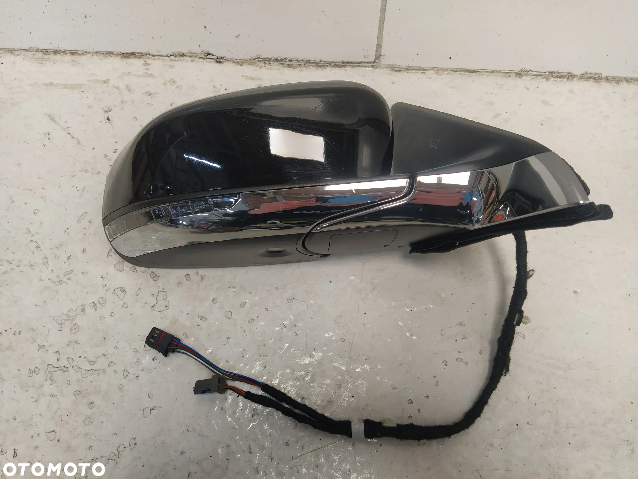 JEEP COMPASS II LIFT LUSTERKO ZEWNĘTRZNE PRAWE ASFERYCZNE PODGRZEWANE CZUJNIK MARTWEGO POLA LAMPKA 7+5 PIN 12 PIN CHROM LISTWA KOMPLETNE ORYGINAŁ - 2