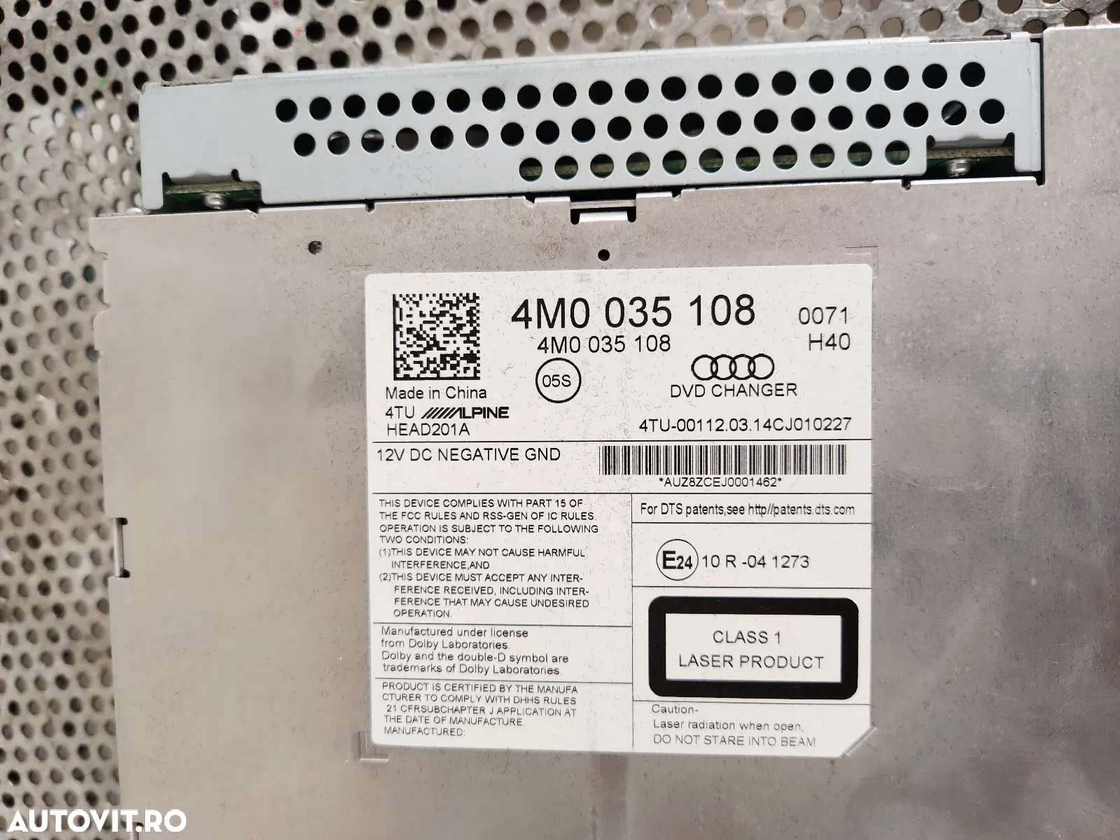 Unitate DVD Changer Audi A6 C7 A7 Q7 A8 D4 Etc Cod 4M Dupa 2014 - Dezmembrez Arad - 7