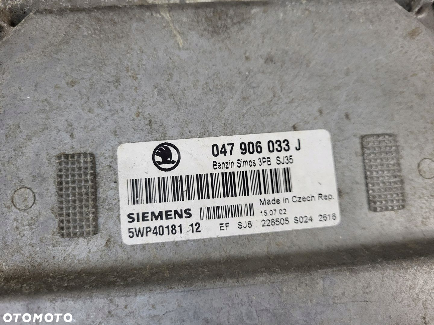 sterownik silnika moduł licznik stacyjka zestaw start 1.4 MPI SKODA FABIA I - 7