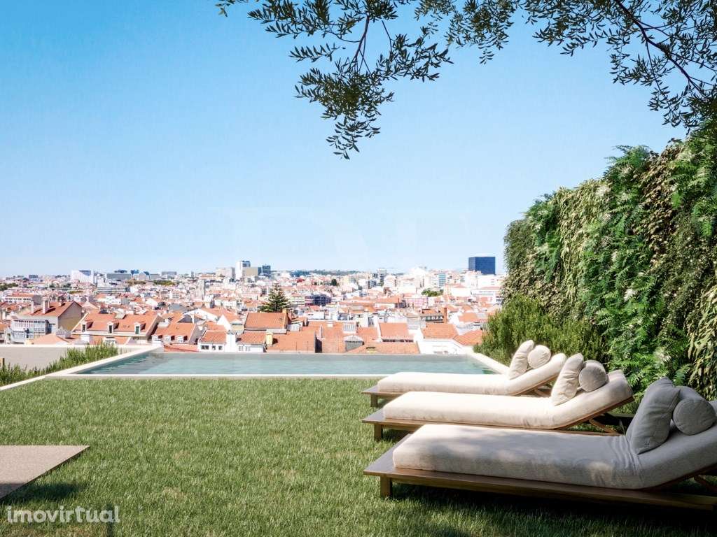 Moradia T2 em condomínio privado com piscina e jardim em Lisboa - Grande imagem: 3/30