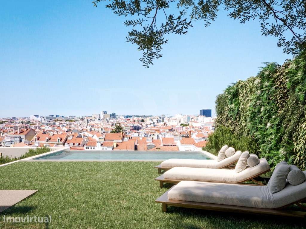 Moradia T2 em condomínio privado com piscina e jardim em Lisboa - Grande imagem: 3/30