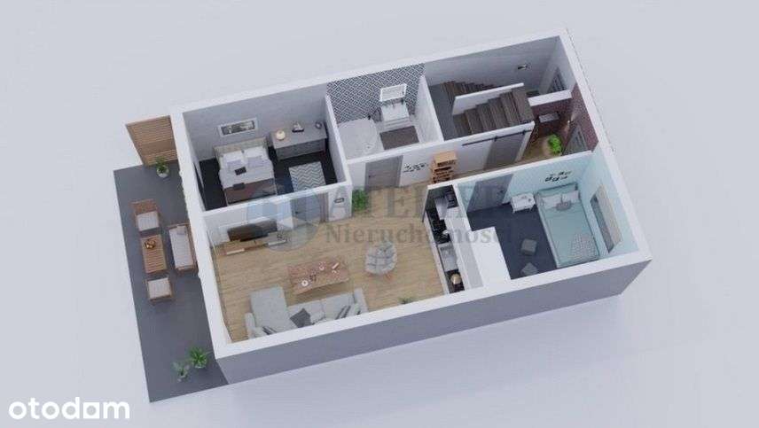 Nowoczesny lokal z ogródkiem | 59 m²