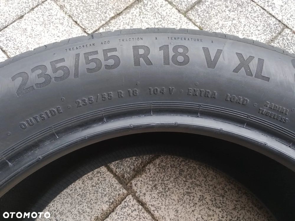 Komplet (4 szt.) opon letnich 235/55 R18 V XL Continental EcoContact 6 - nowe - 4