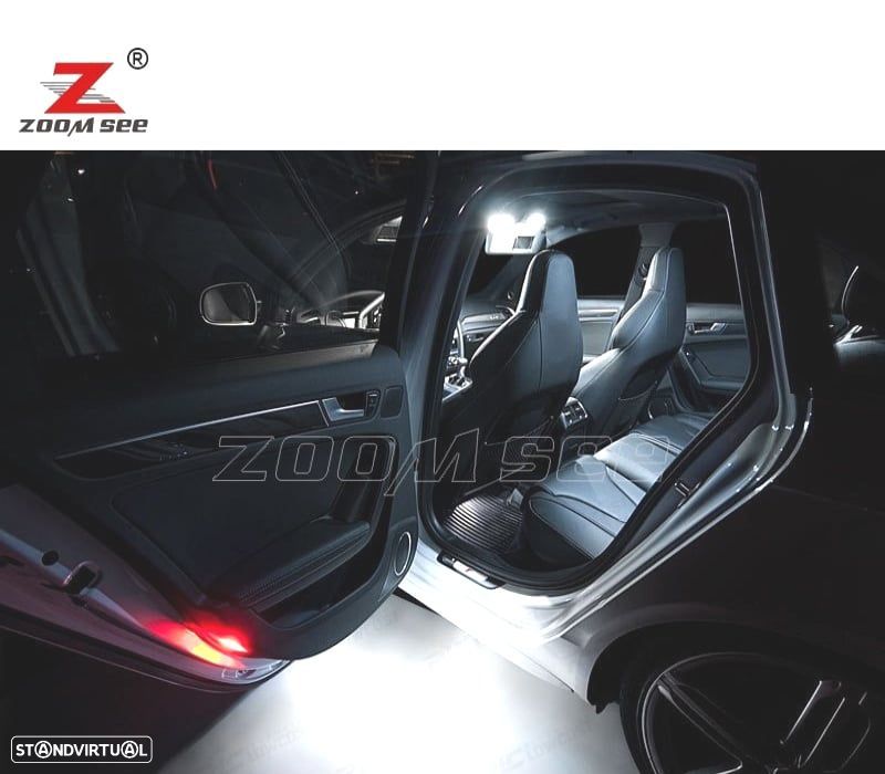 KIT COMPLETO DE 19 LÂMPADAS LED INTERIOR PARA AUDI A4 B8 8K2 S4 SEDÂN 09-15 - 3