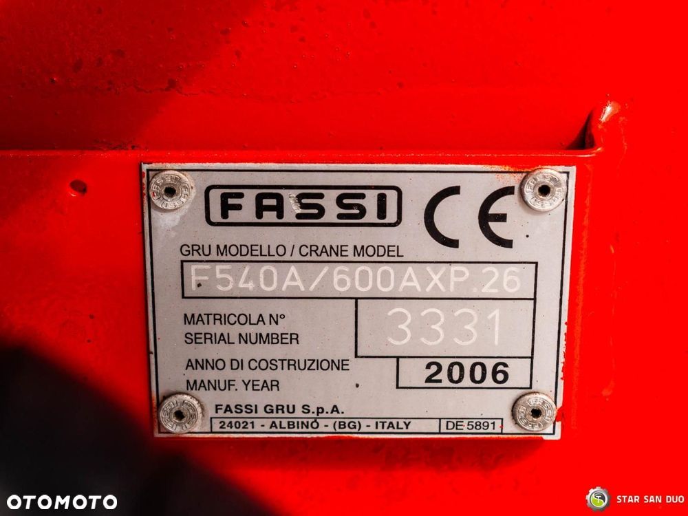 Mercedes-Benz Actros 3244 8x4 Fassi F600 HDS Żuraw Fly Jib Wciągarka - 22