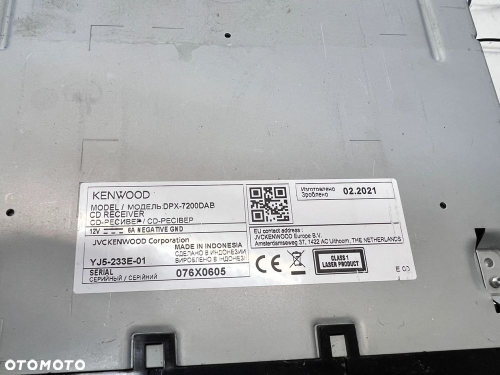 RADIO 2 DIN KENWOOD DPX-7200DAB AUDI A3 8P - 14