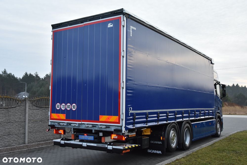 Scania R450 3-OSIOWA / OŚ SKRĘTNA / FIRANA 8.2M / 20 EUROPALET/ NAVI / SKÓRY / RETARDER / KLIMA POSTOJOWA / CAŁA NA PODUSZKACH / WINDA DHOLLANDIA/ AUTOMAT / STAN IDEALNY !! - 9