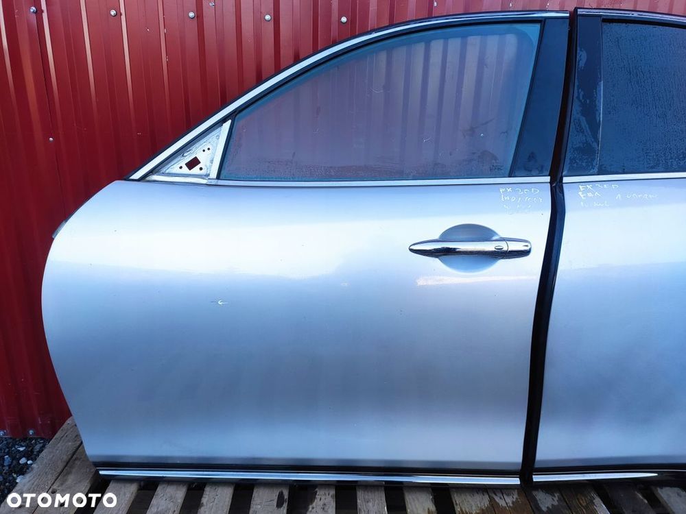 INFINITI FX30D DRZWI LEWY PRZÓD LEWE PRZEDNIE ORYGINAŁ SREBRNE BDB - 2