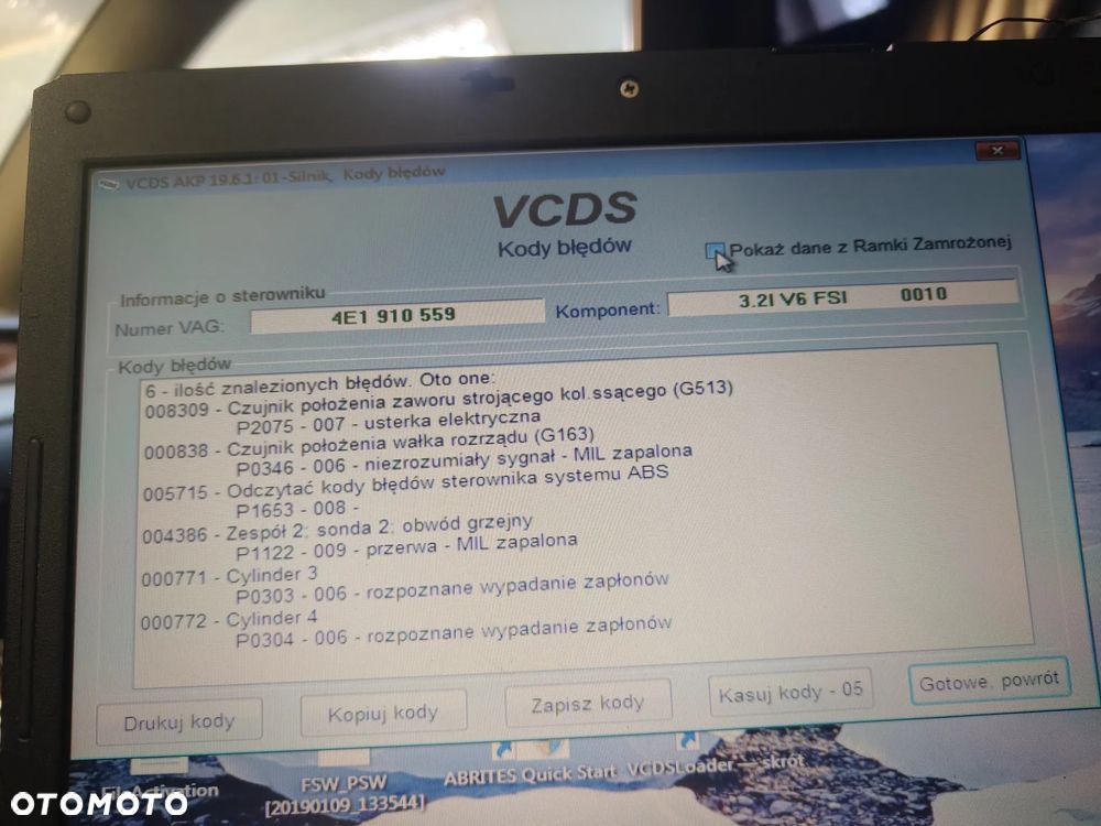 Audi A6 C6 A8 D3 Silnik 3.2 FSi BPK Brak Kompresji Na 1 Cylindrze - 9