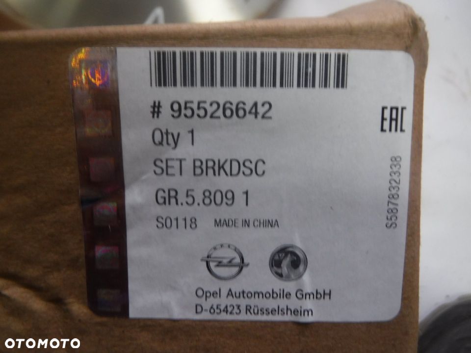 tarcze nowe oryginał  tył opel astra h g ii iii 2 3 meriva a 240mm - 2