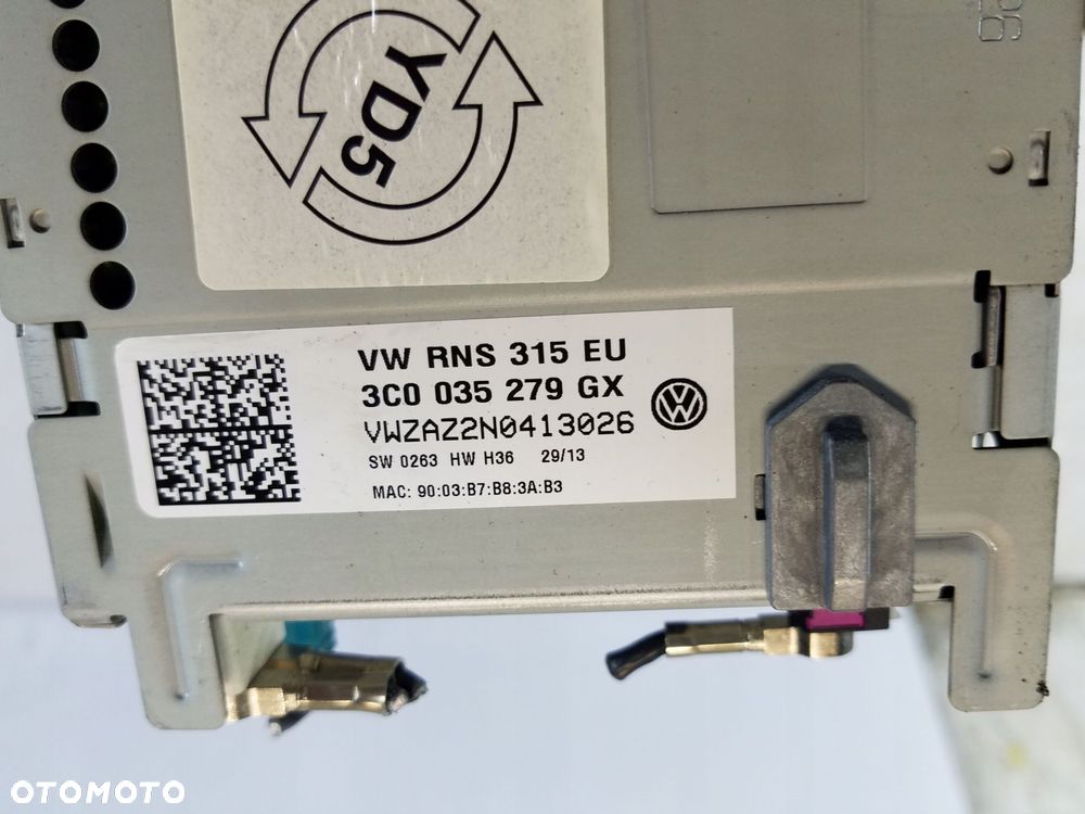 radio cd nawigacja vw passat b7 3c0035279gx - 6