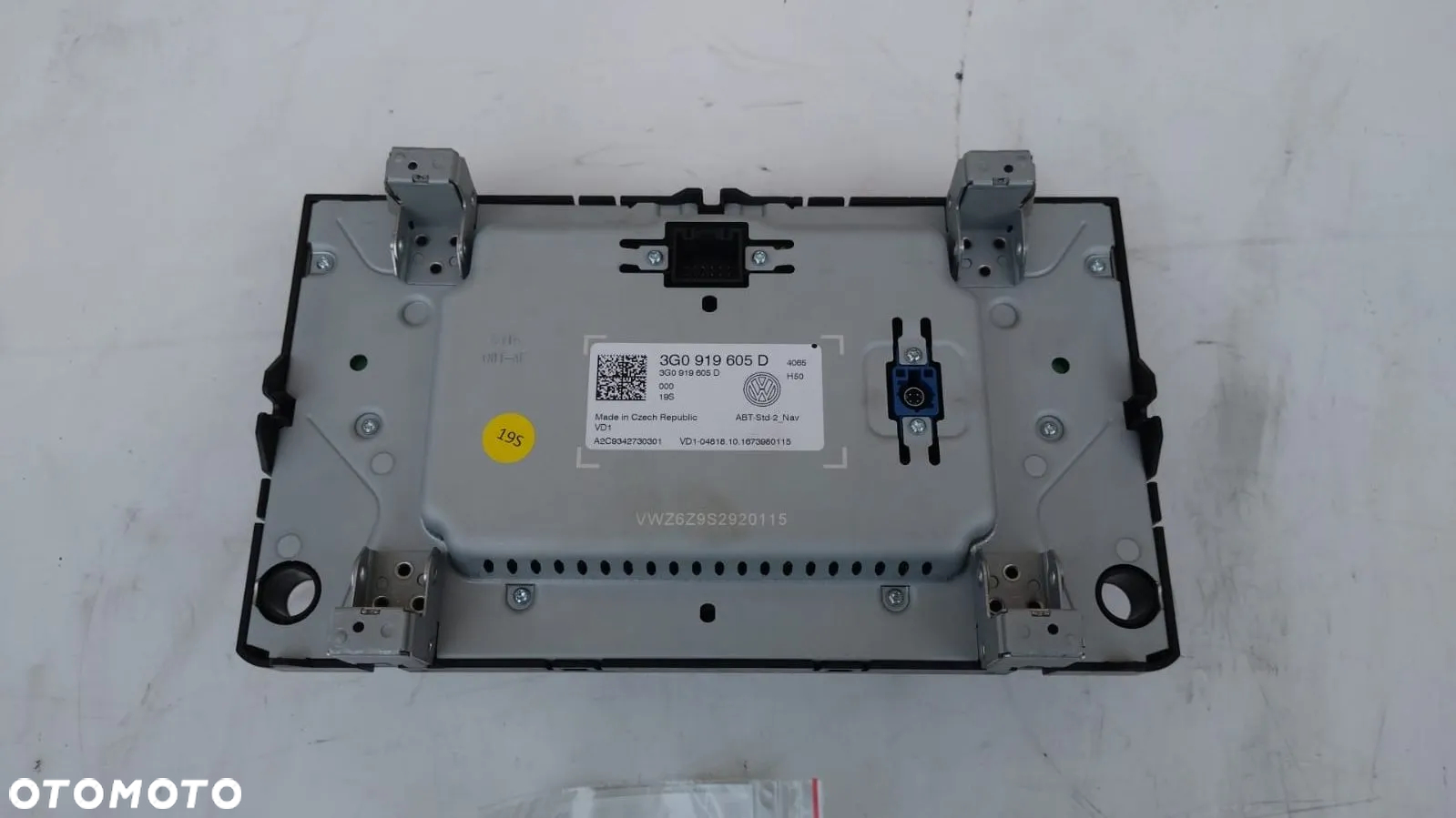 EKRAN MONITOR WYŚWIETLACZ LCD NAWIGACJI VW PASSAT B8 GOLF VII 3G0919605D NO 325/065 - 2