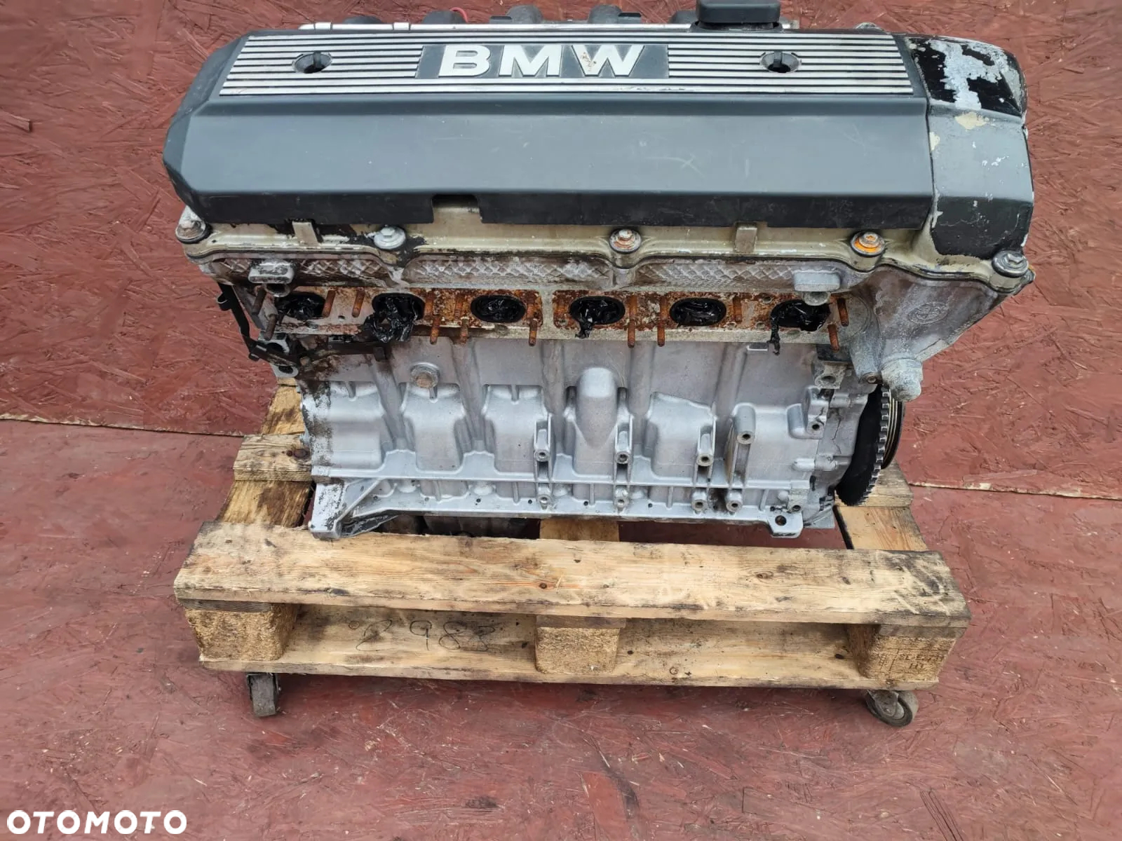 BMW E36 / E39 ORYGINALNY KOMPLETNY SŁUPEK SILNIKA M52B20 150KM + CEWKI + ROZRUSZNIK + KOLEKTOR SSĄCY + ALUMINIOWA POKRYWA RARYTAS O NR: 7 786 177 OEM. W BARDZO DOBRYM STANIE TECHNICZNYM. - 4