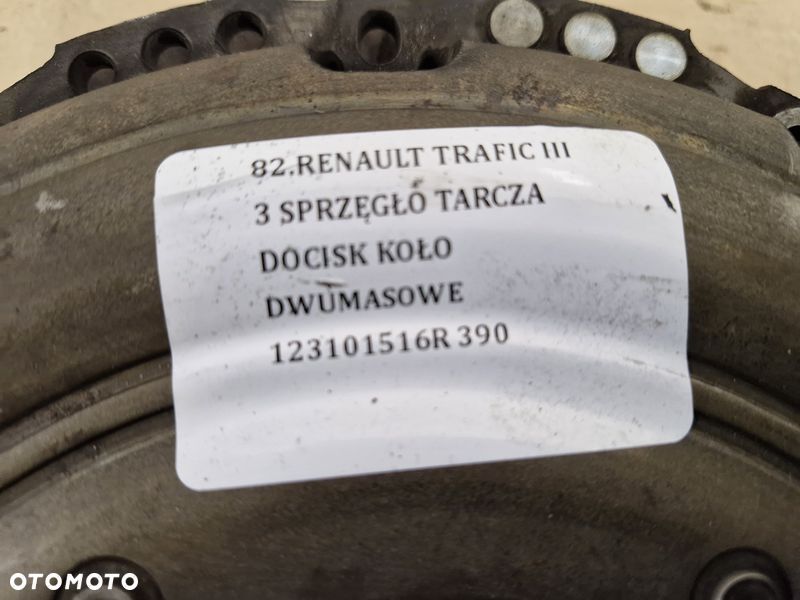 RENAULT TRAFIC III 3 SPRZĘGŁO TARCZA DOCISK KOŁO DWUMASOWE 123101516R - 6