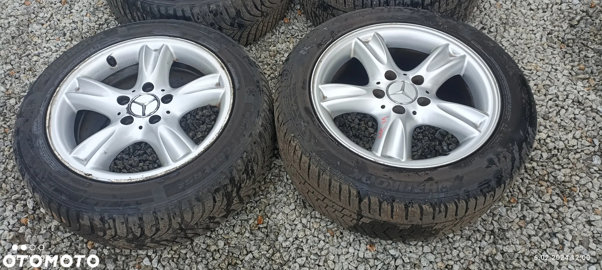 MERCEDES W209 W211 w203 FELGI ALUMINIOWE KOŁA OPONY ZIMOWE 5X112 16 2X7J 2X8.J - 5