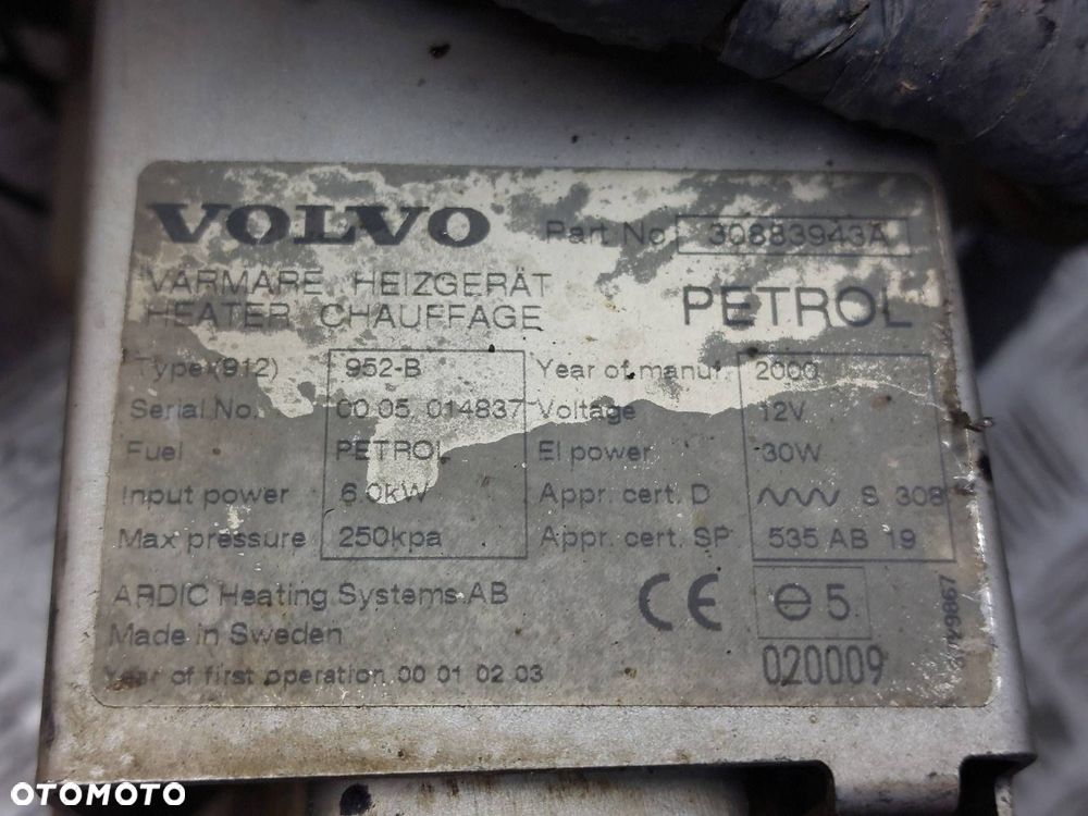 WEBASTO OGRZEWANIE POSTOJOWE V40 S40 I 30883943A - 4