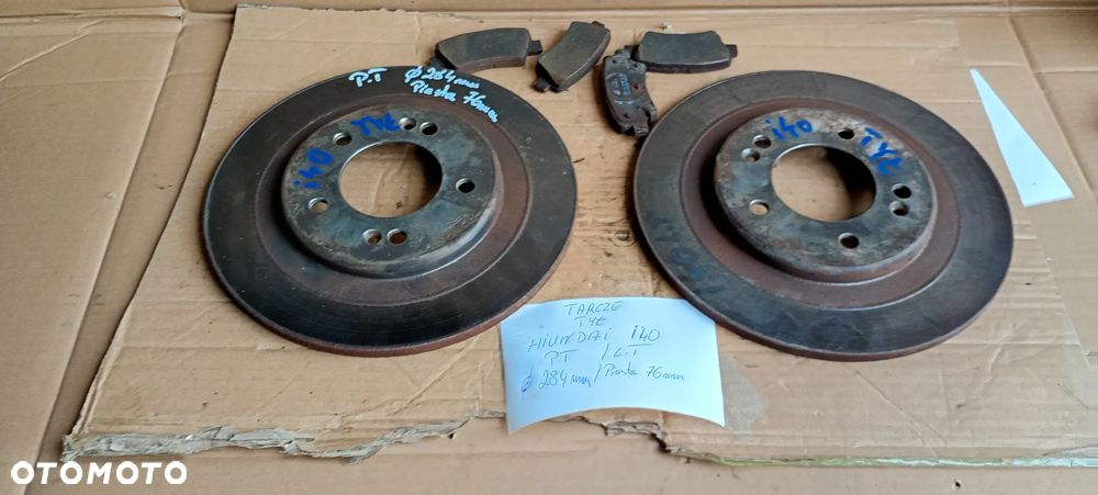 Tarcze hamulcowe klocki tył tylne Hyundai i40 1.7 CRDI - 1