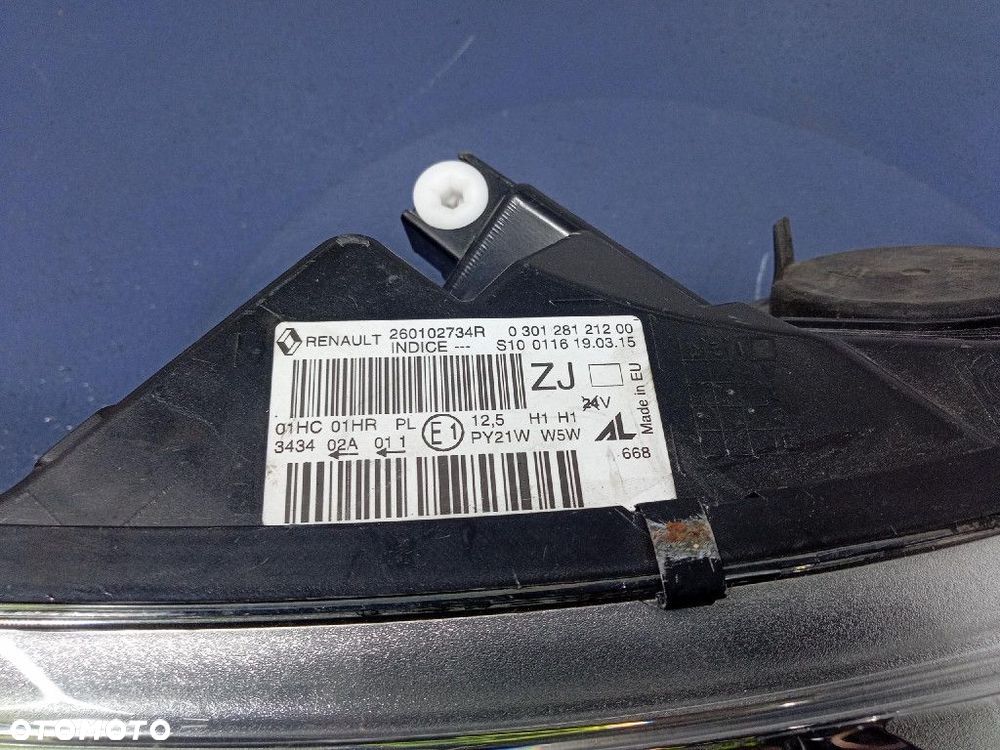 RENAULT CAPTUR  REFLEKTOR PRAWY 260102734R - 5