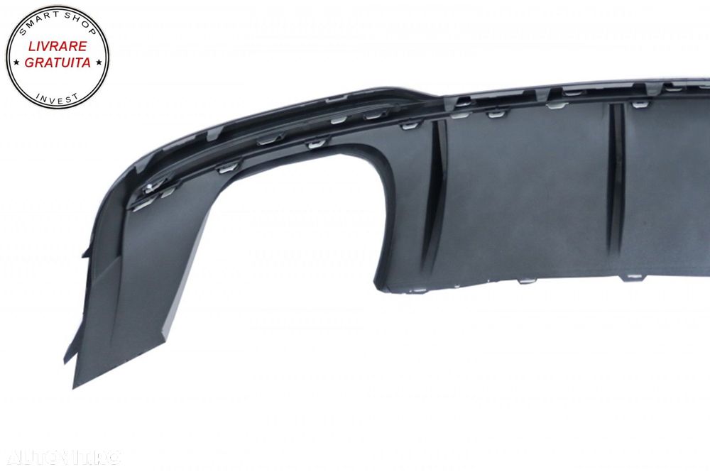 Difuzor Bara Spate cu Ornamente toba Audi A3 8V Facelift Sedan Convertible (2016-2- livrare gratuita - 7