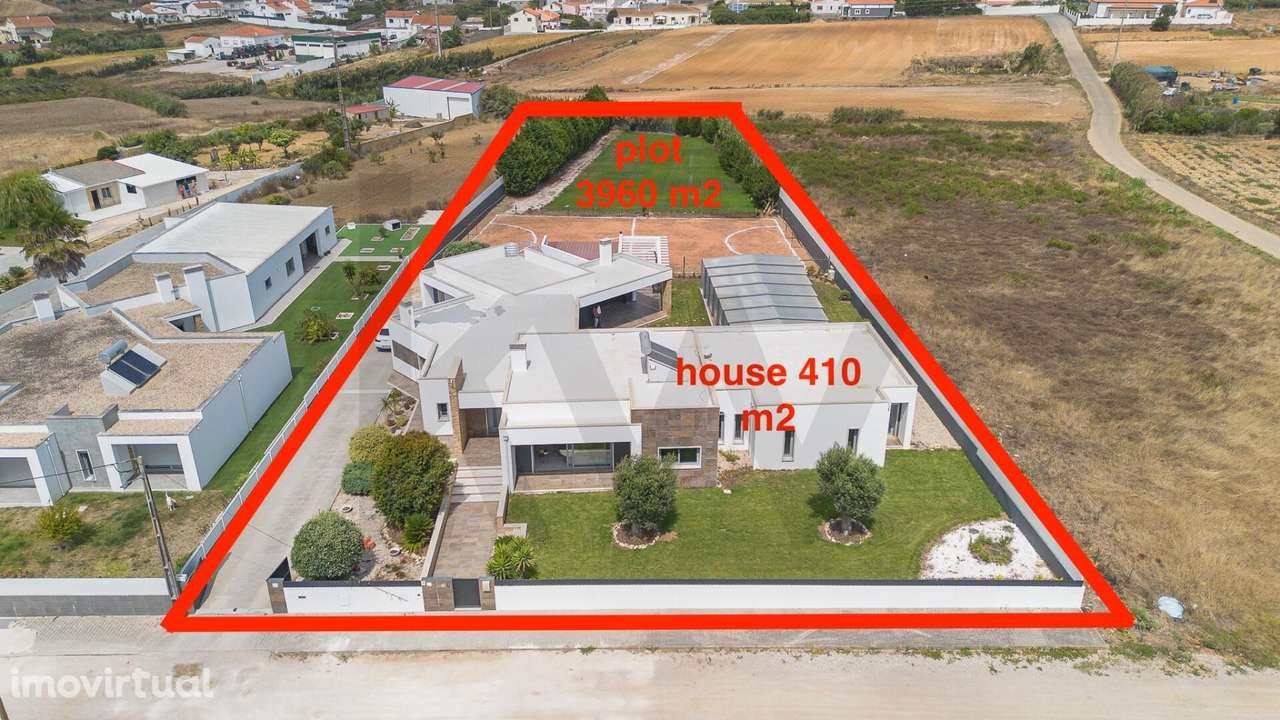 Moradia T4 Térrea Arq. Moderna - Lote 3960m2 I Atouguia da Baleia - Pe - Grande imagem: 4/60