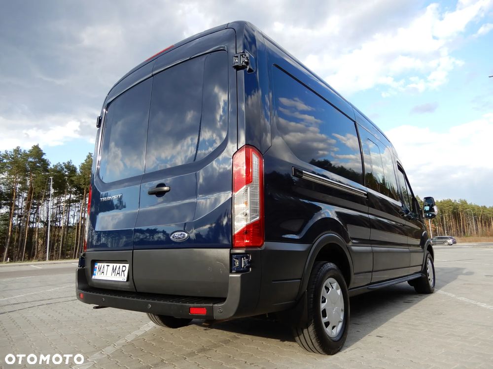 Ford Transit 2.0 DCiV 130 Km EcoBlue Wersja TREND L3H2 Blaszak Furgon 6-Cio Osobowy Doka Brygadowy Dubel + 1267 Kg Ładowność DMC 3500 Kg Stan Auta Jak Nowy UNIKAT !!! - 9