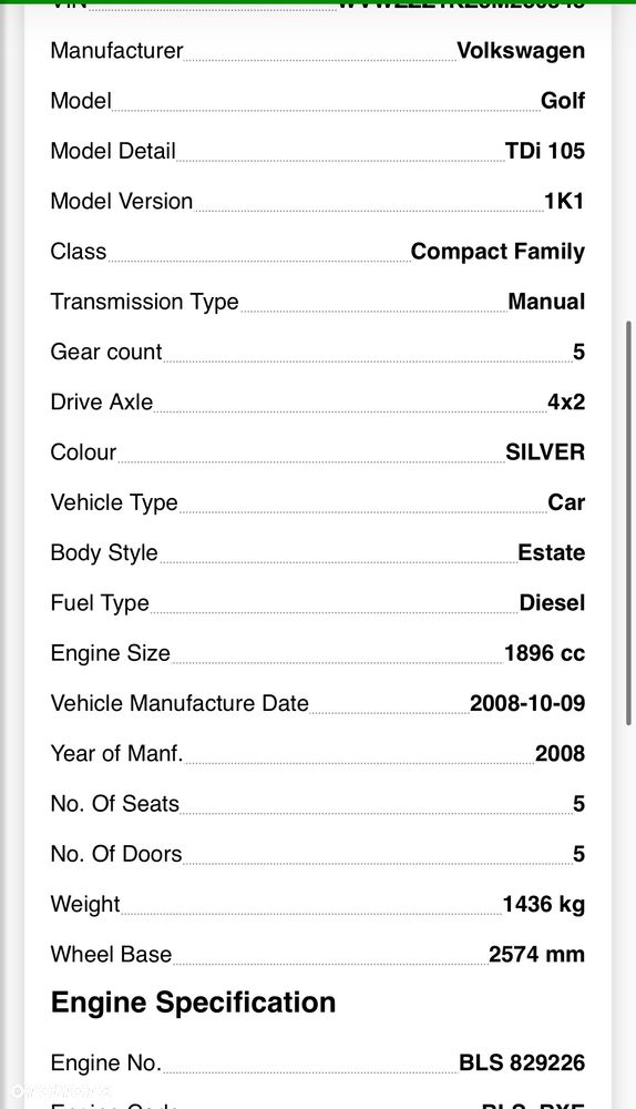 VW Golf V 1.9 TDI SKRZYNIA BIEGÓW manualna JCR manual - 4