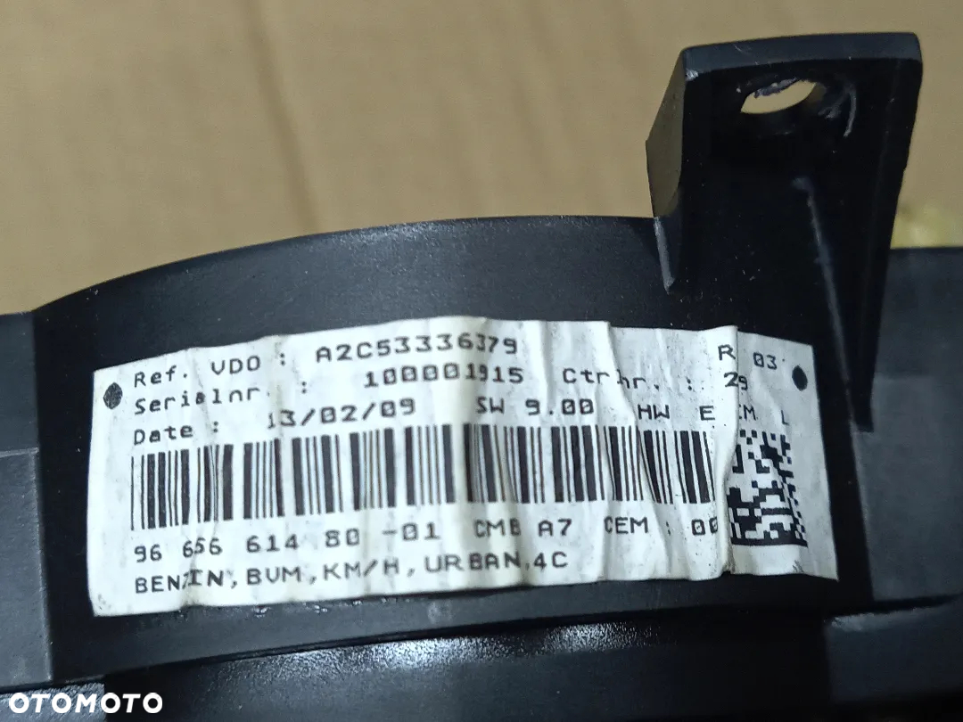 Peugeot 207 1.4 1.6 B zegar licznik 9665661480 - 4