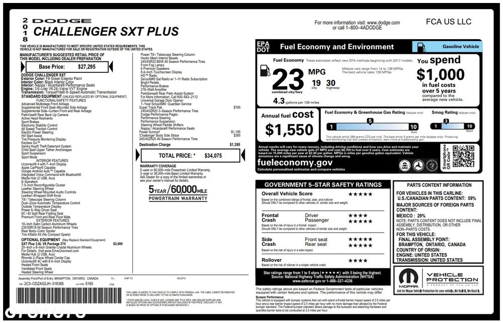 Dodge Challenger 3.6 SXT Plus - 20