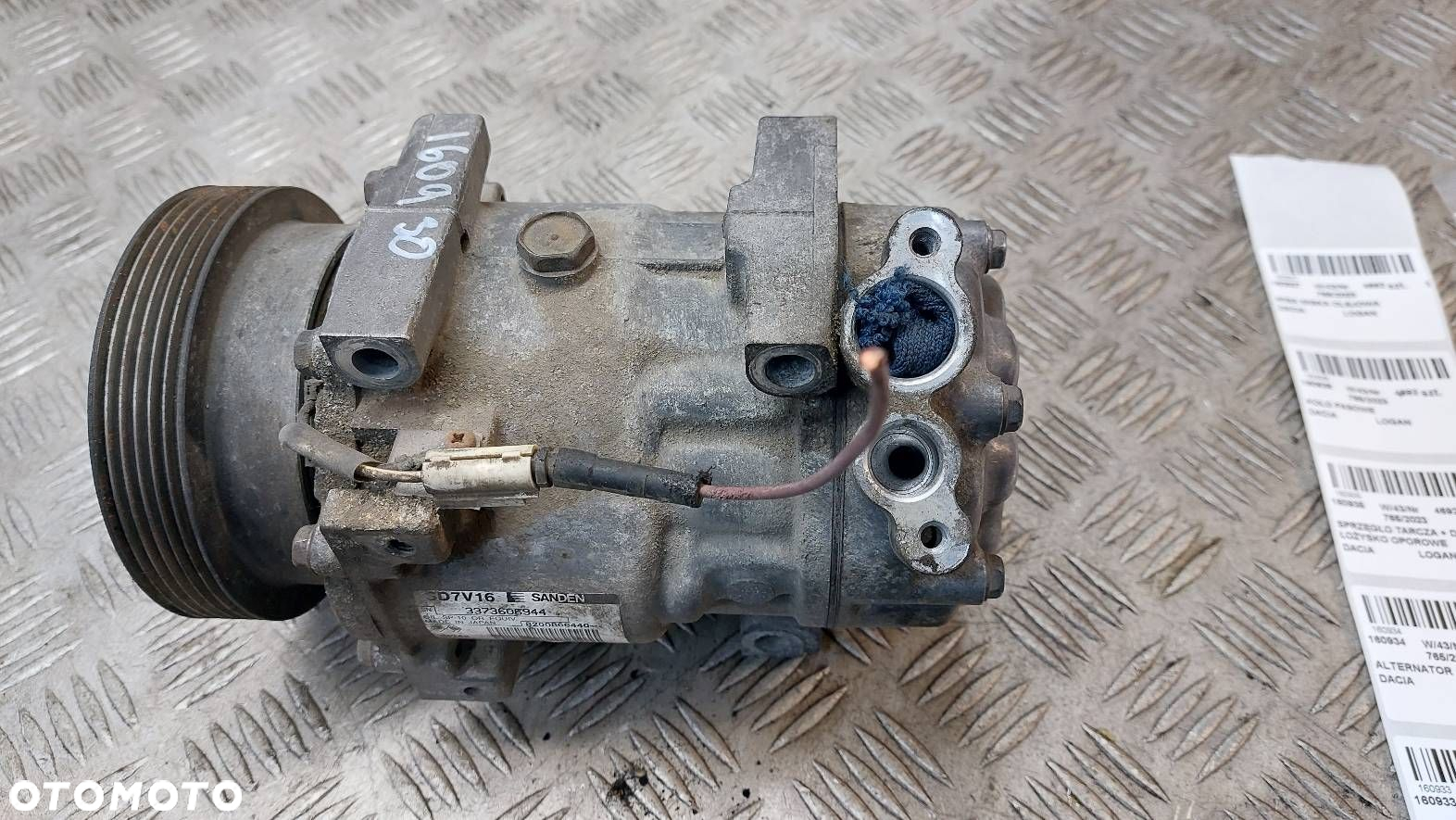 SPRĘŻARKA KOMPRESOR KLIMATYZACJI  DACIA LOGAN MCV I 1.5 DCI 8200866440 - 4