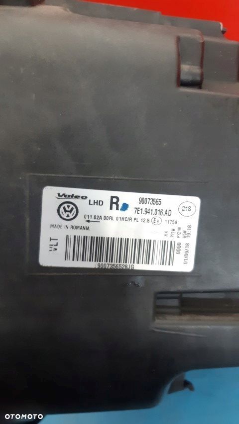 VW t6 Lampa prawy prawy przód 7e1941016AD ładna - 4