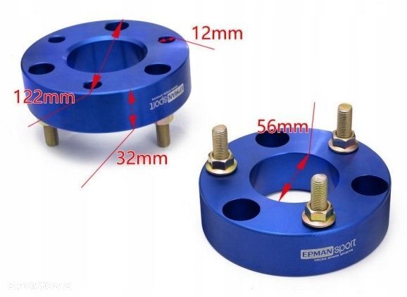 Lift zawieszenia 32mm FORD RANGER dystanse EPMAN - 1