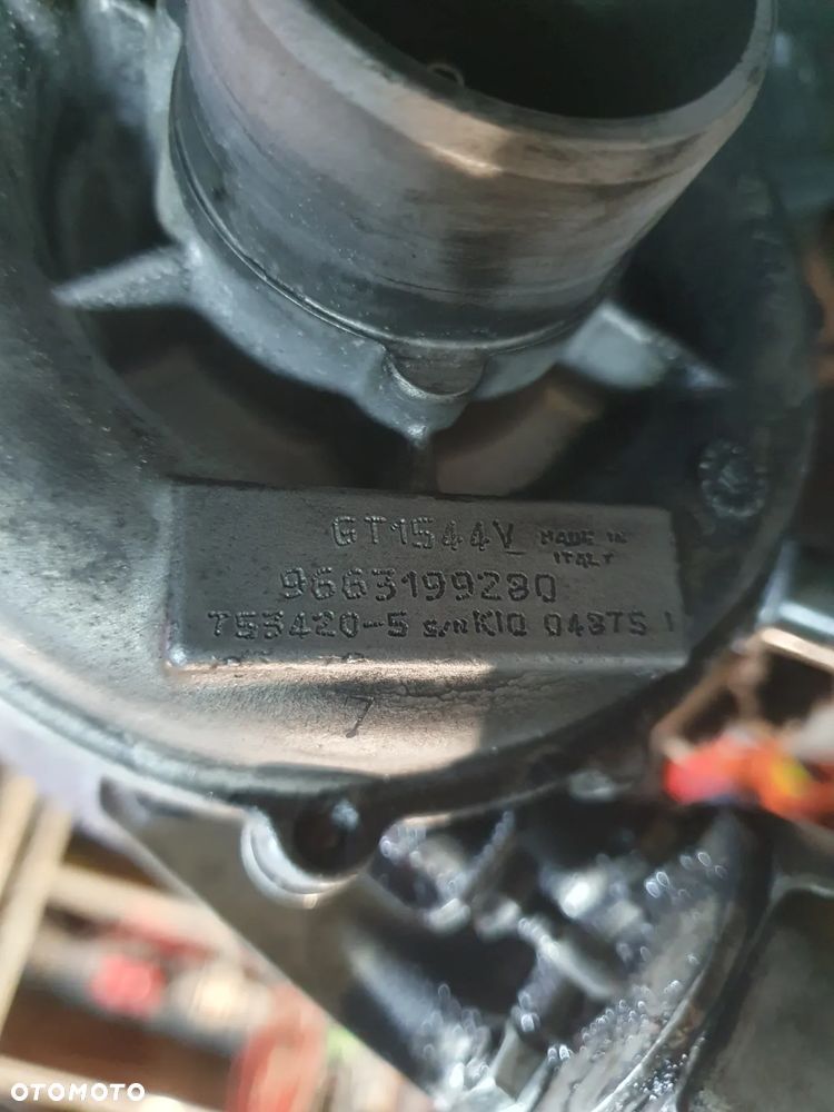 TURBOSPRĘŻARKA TURBINA PEUGEOT 207 1.6 HDI 9663199280 GT1544V + KOLEKTOR - 3