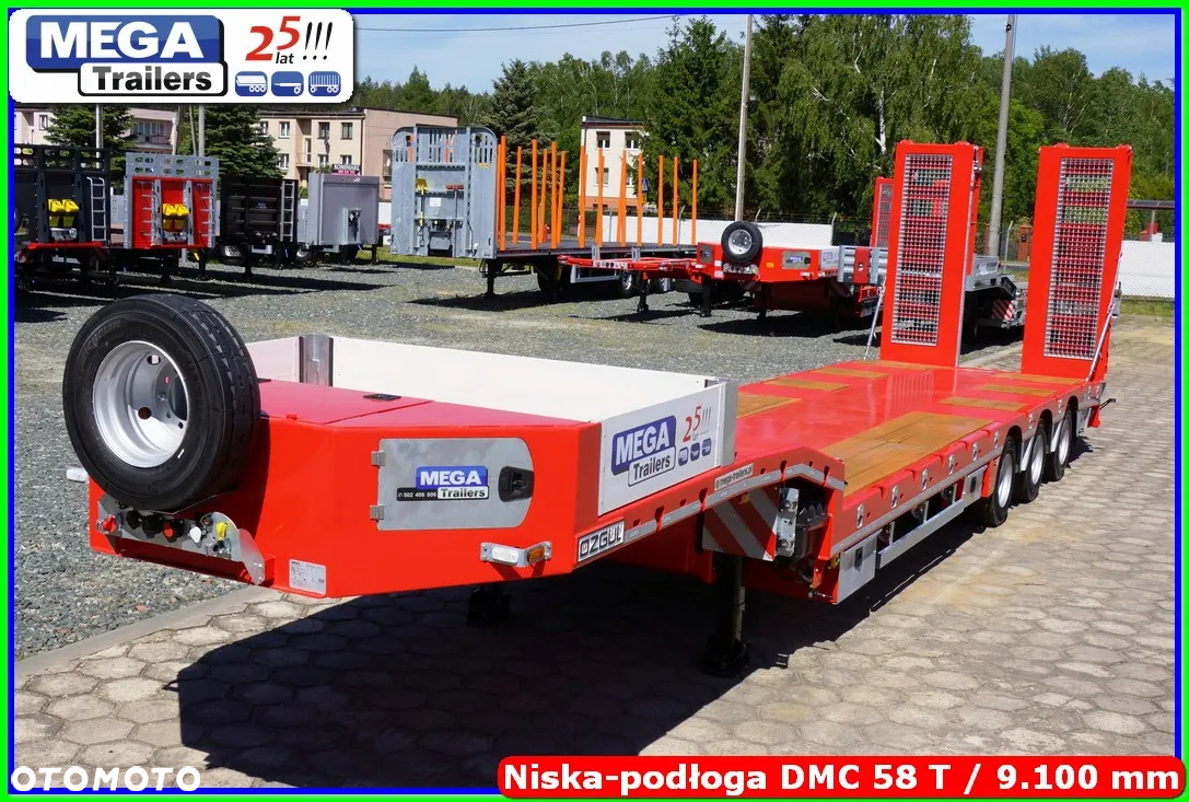 Mega Niskopodwozie 3 osie, 58 T DMC, dł. 910 cm, oś skrętna !!! - 12