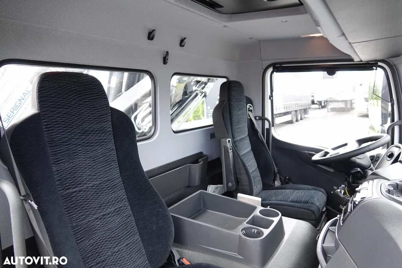 Mercedes-Benz ATEGO 1627 / 4X2 / BASCULĂ 3 LATERALE + HDS HIAB 099 BS-2 / PILOT / ROTATOR / FURCĂ / ANVELOPE 100% / IMPORTAT - 35