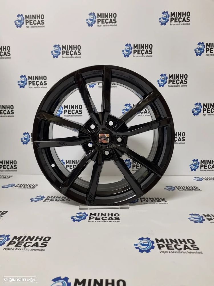 Jantes Seat Leon em 17 Preto Brilho (5x112) - 8