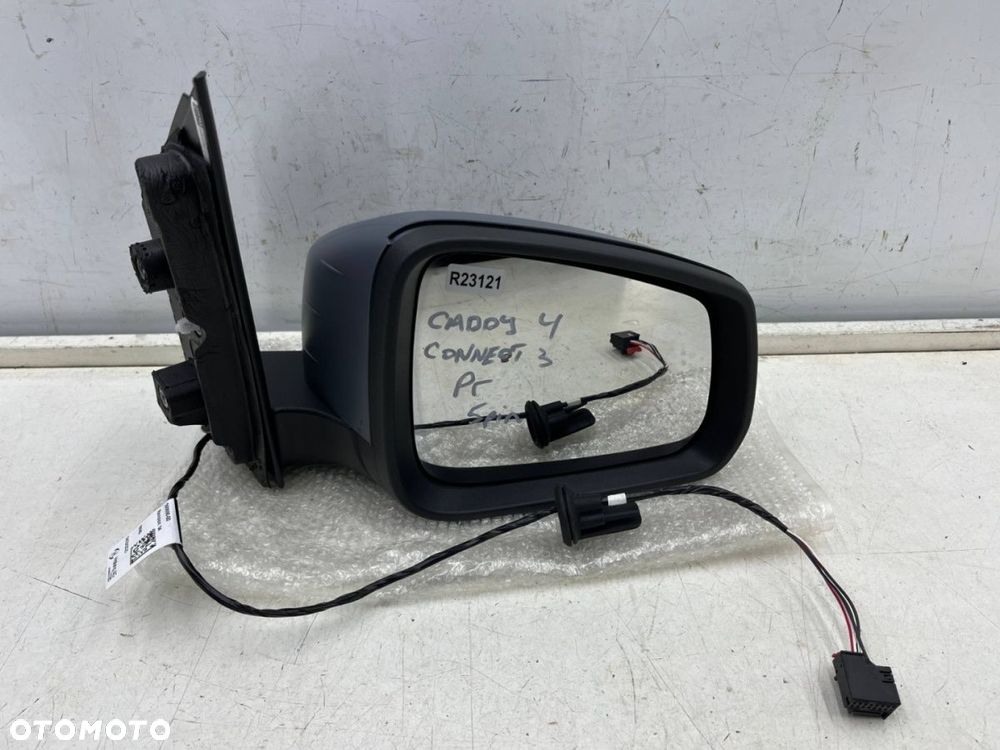 Lusterko VW Caddy 4 IV 2k7 Connect MK3 20r.- PRAWE elektryczne składane podgrzewane 5 pin EU - 1