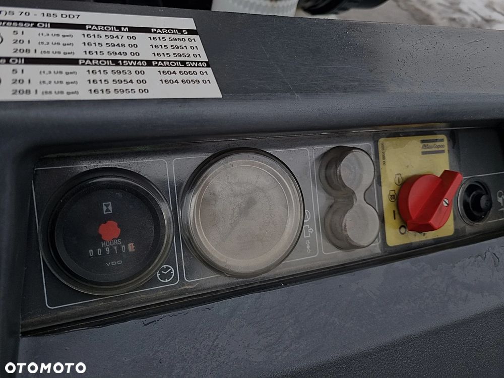 Atlas Copco XAS97 Kompresor Śrubowy 5,5m3 Sprężarka mobilna jezdna. Silnik Deutz! jak Nowy 910mtg 2018r Import Norwegia! Chłodnica cyklonowa! Opony Norweskie z Kolcami. Serwisowany w DEKRA Hamulec najazdowy. - 9