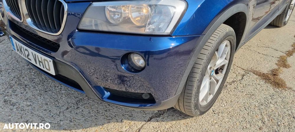 Bara fata completa BMW X3 F25 culoare Tiefseeblau Metallic A76 - 3
