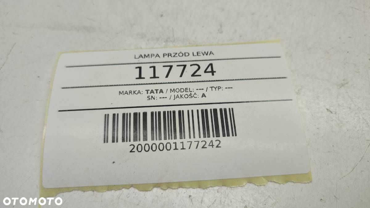 LAMPA PRZÓD PRZEDNIA LEWA TATA INDIGO INDICA EUROPA - 7