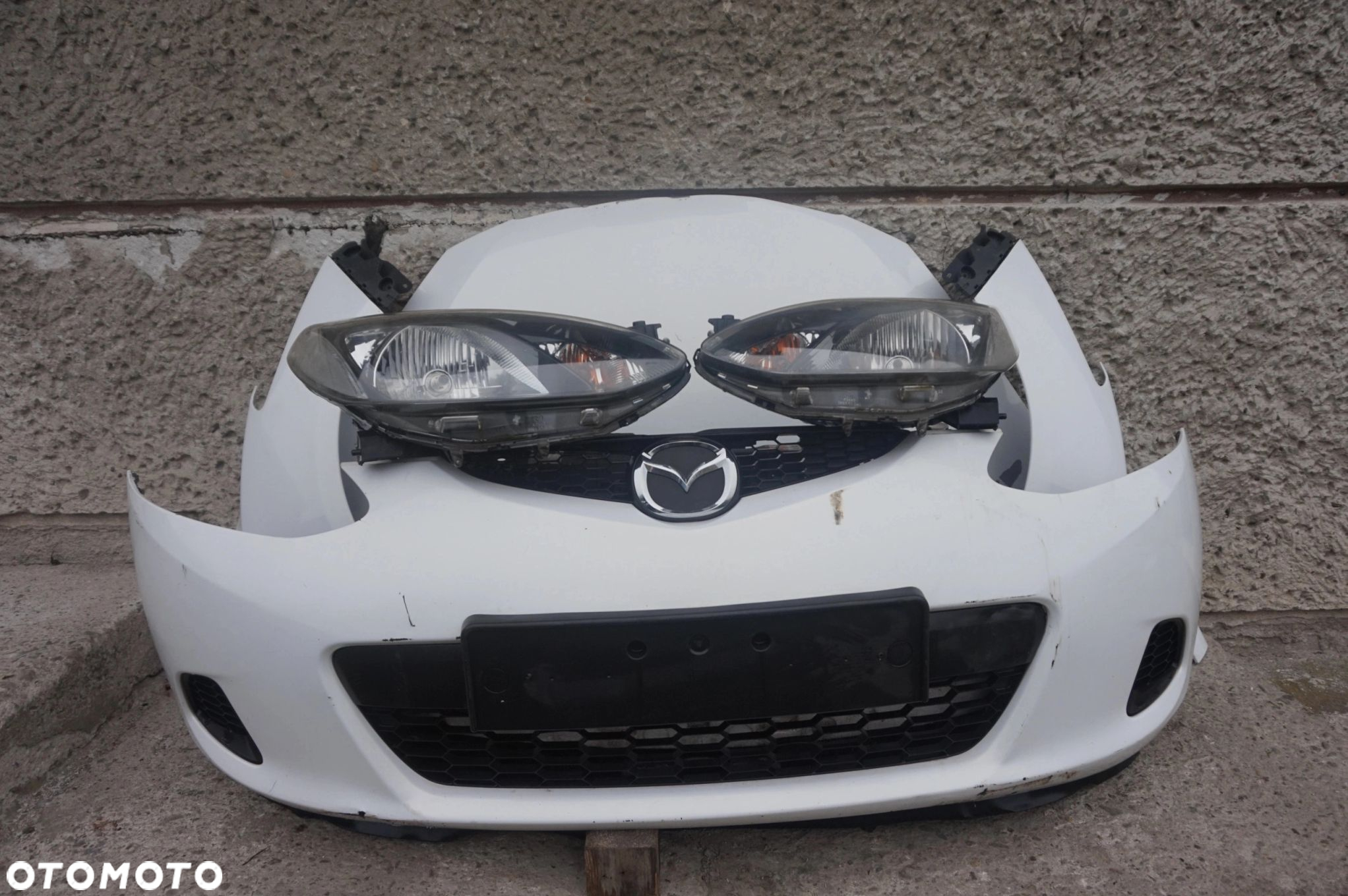 ZDERZAK MASKA BŁOTNIK KOMPLETNY PRZÓD MAZDA 2 II - 2