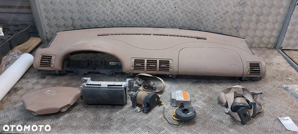 ZESTAW AIRBAG POSTRZAŁOWY KOKPIT AIRBAG PASY MERCEDES ML I W163 - 1