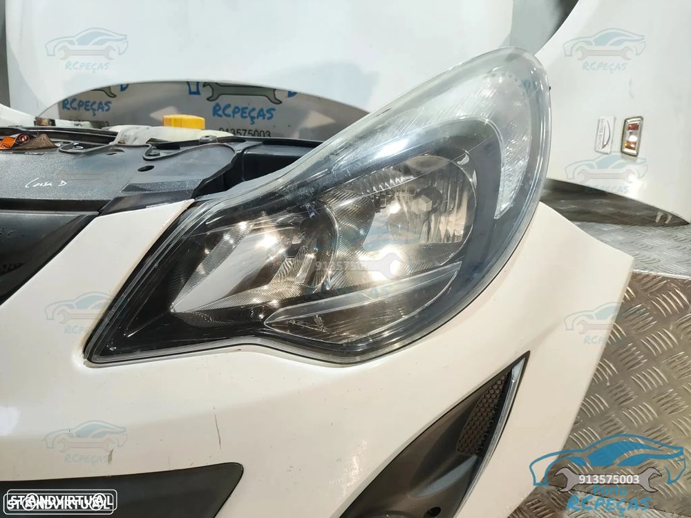 Frente Completa Opel Corsa D S07 - Facelift | LCI - Diesel | Parachoques | Parachoque | Grelha | Grelhas | Otica | Oticas | Guarda Lamas | Lama | Capo | Capot | Reforço | Fibra | Radiador | Ventilador | Radiadores | Para-choques - 22