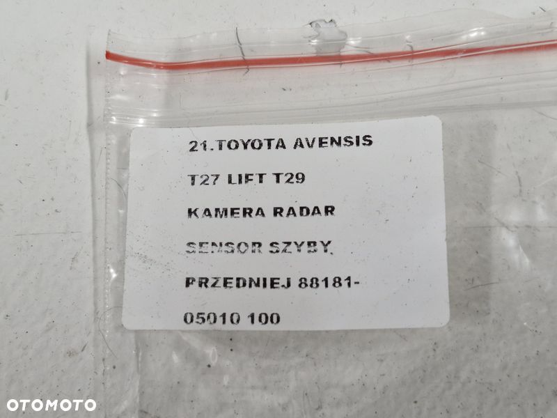 TOYOTA AVENSIS T27 LIFT T29 KAMERA RADAR SENSOR SZYBY PRZEDNIEJ 88181-05010 - 7